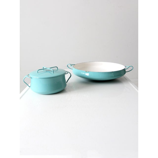 Mid 20th Century Vintage Dansk Kobenstyle Pots Pair For Sale - Image 5 of 11