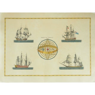 Sphère de Copernic et Navires navals Chart by Cimera For Sale