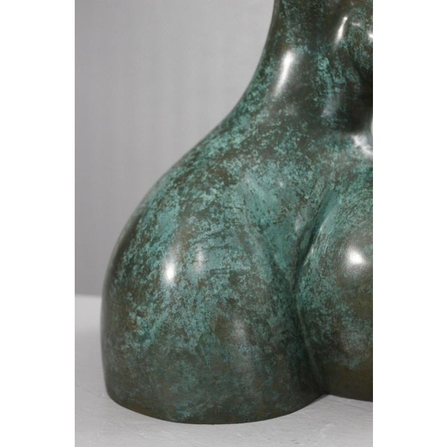Large Patinated Abstract Anthropomorphic Sculpture, 1970s, Bronze For Sale - Image 4 of 16