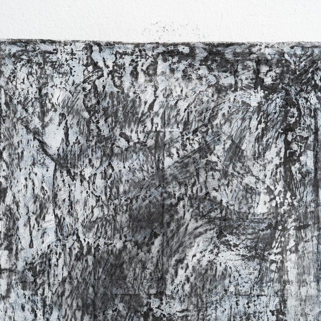 Enrico Della Torre, Art Black Composition, Charcoal on Canvas, 2017 For Sale - Image 9 of 12