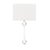 Worlds Away Matthew Izzo Home Linda Flush Iron Wall Sconce in Powder Coat White For Sale - Image 4 of 4