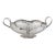 English Pierced Silver Centerpiece or Fruit Basket With Opposing Handles For Sale