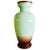 Antique Art Nouveau Uranium Floral Opaline Glass Vase, 1900s For Sale - Image 9 of 11