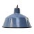 Vintage Industrial Blue Enamel Factory Pendant Lamp For Sale - Image 5 of 5