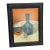 1961 Mid-Century Modern Still Life With Blue Glass Bottle, Signed For Sale