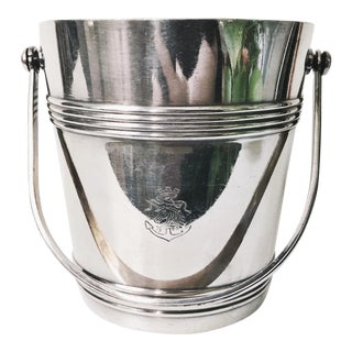 Vintage Christofle Silver Plate Ice Bucket From Compagnie Des Messageries Maritimes For Sale