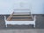 French Shabby Chic Painted White Carved Full Size Bed 6446 For Sale - Image 13 of 14