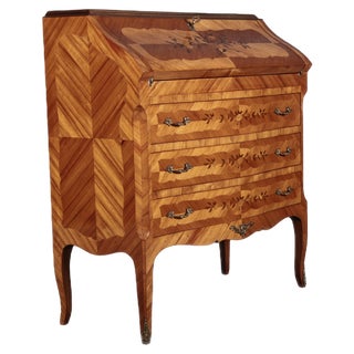 Rococo Style Secretaire in Rosewood, 20th Century For Sale