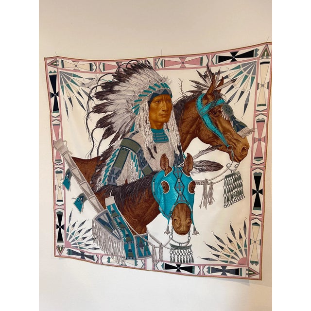 2010s Hermès Scarf Apparat Des Plaines Foulard en Soie A. Tzapoff For Sale - Image 5 of 7