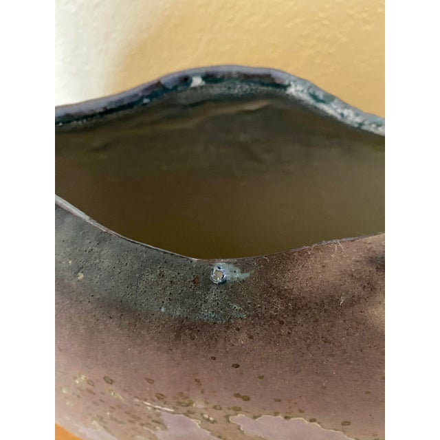 1970s 1970s No. 2 Oversized Raku Pottery Vase by Tony Evans For Sale - Image 5 of 10