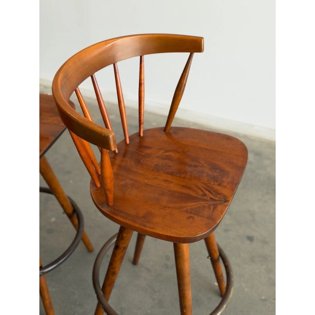 W22 D20 H41 SW18.5 SD15 SH29.5 Level up your home bar or kitchen island with this stunning pair of Mid-Century Modern...