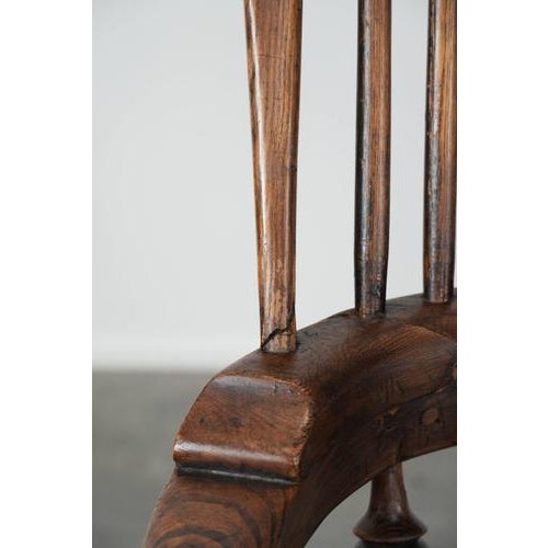 Antique English Highback Windsor Chairs, 18th Century, Set of 2 For Sale - Image 16 of 18