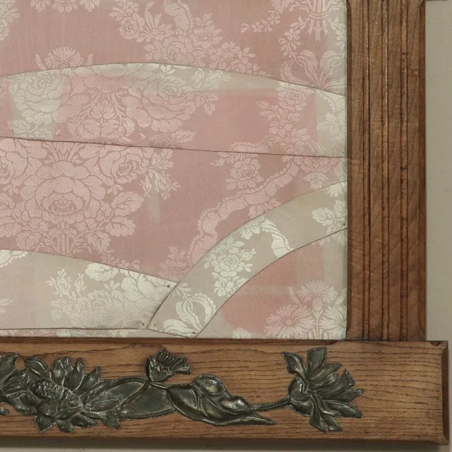 Wood Antique French Art Deco Period Mirror For Sale - Image 7 of 12