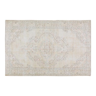 Vintage Turkish Anatolian Hand Knotted Wool Rug, 6'1"x9'7" For Sale