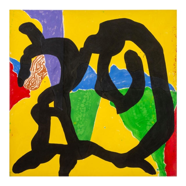 Jack Roth "Rope Dancer #10" Acrylic on Canvas, '80 For Sale