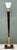 Art Deco Vintage Deco Zebra Wood and Brass Floor Lamp For Sale - Image 3 of 12