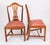This is a beautiful set of six Sheraton Revival shield back dining chairs, made by the Master Cabinet maker William...
