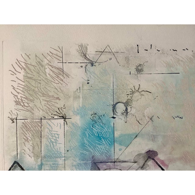 1980s Signed 1985 Etching by Islam Monirul (Monir) — Aurore Boreale For Sale - Image 5 of 12