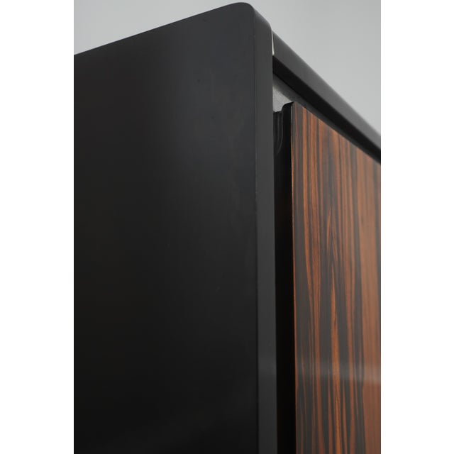 John Stuart Mid Century Modern Macassar Dresser Armoire For Sale - Image 12 of 17