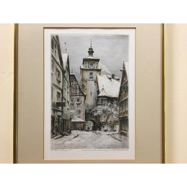 Original Mid 20th Century Etching by Paul Geissler (German 18811965