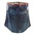 Mid-Century Modern Glazed Pottery Unusual Form Blue Vase For Sale