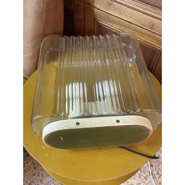 Metal Lari Glass Table Lamp by Angelo Mangiarotti for Artemide, Italy, 1970 For Sale - Image 7 of 9
