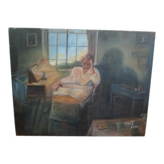 Oil Painting on Canvas by Spanish Listed Artist Domingo Prieto For Sale