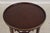 Baker Furniture Company Baker Burl Walnut Mahogany Round Lamp Table For Sale - Image 4 of 13