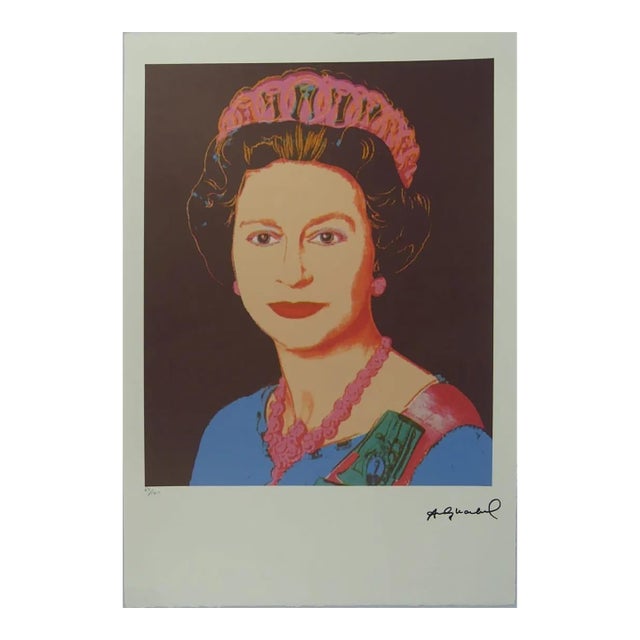 After Andy Warhol, Queen Elizabeth, 1980s, Lithograph For Sale