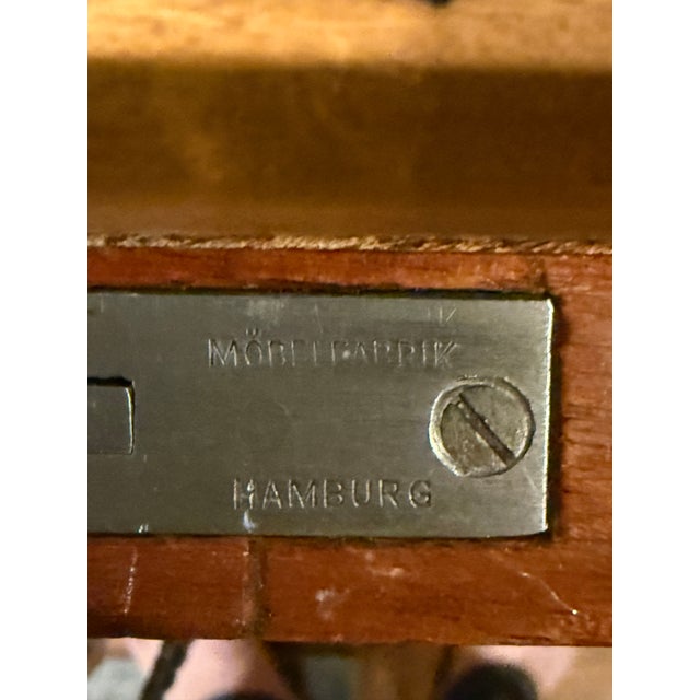 This exceptional example of German Art Deco furniture was produced by Wilhelm Grosskurth Möbelfabrik in Hamburg. The desk...