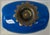 Murano 1950s Aventurine Gold Fleck Inclusions MCM Brass Base Ashtray Bi-Fold Dish For Sale - Image 10 of 10