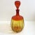 Mid-Century Modern Vintage Blenko Optic Tangerine Decanter, Signed by Nickerson For Sale - Image 3 of 8