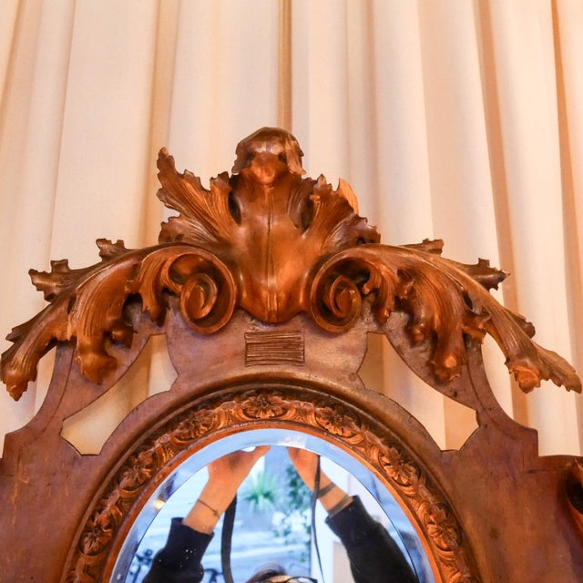 19th Century Italian Mirror Carved with Cherubs For Sale - Image 10 of 12