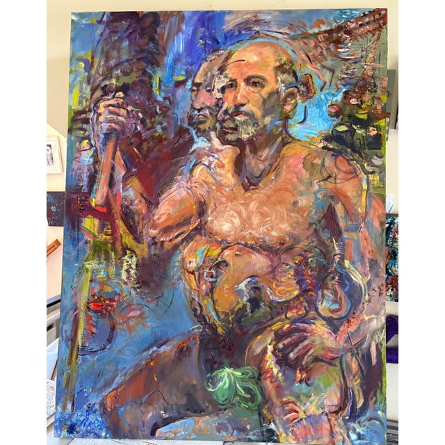 Emperor's New Clothes, Original Oil Painting, Life-Size Art For Sale - Image 9 of 10