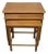 Set of Three Swedish Modern Brown Teak Nesting End Tables C. 1960 For Sale