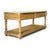 French Kitchen Table in Wood and Marble, 1890s For Sale - Image 9 of 9