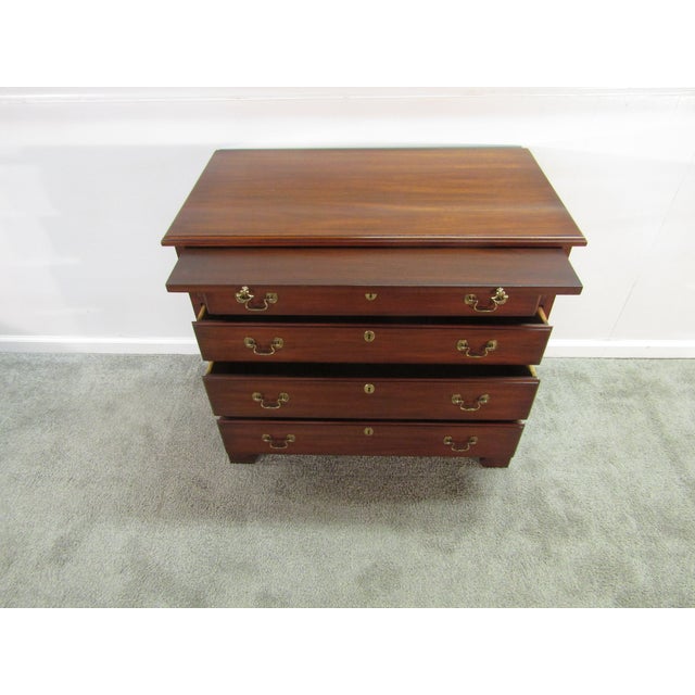 1990s Henkel Harris Solid Mahogany Serving Chest For Sale - Image 5 of 10