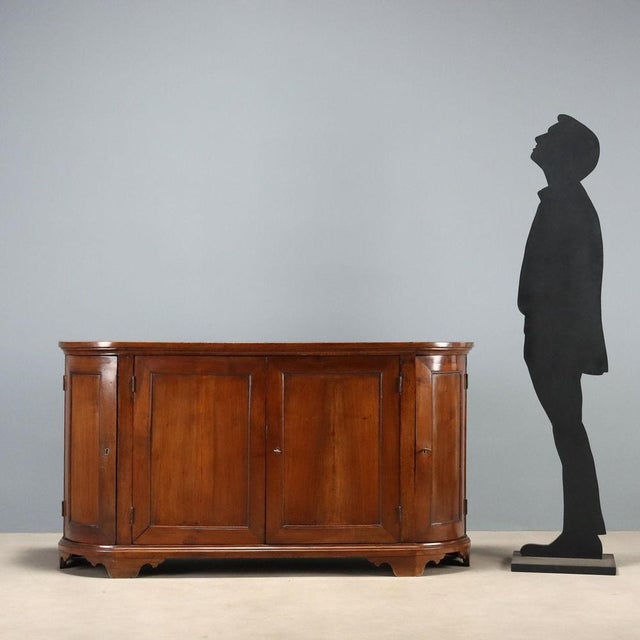 Italian Credenza in Walnut and Fir For Sale - Image 3 of 11