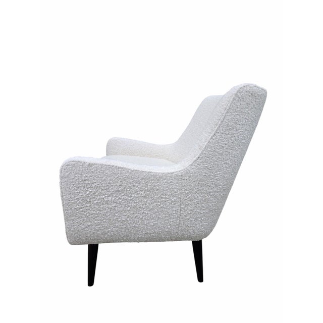 MCM Lounge Chairs Attributed to Charles Ramos, Newly Reupholstered - Pair For Sale - Image 10 of 11