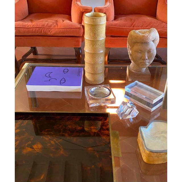 Hollywood regency bamboo vase Italy 60s / 70s H 41 cm - 12 cm diam. Conditions: excellent consistent with age and use.