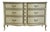 Drexel Furniture Touraine Collection Custom Cream Pained Country French Provincial 54" Double Dresser 200-120-1 For Sale