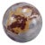 Natural Jasper gray and red agate stone marble quartz 2.75” ball in tones of red, burnt sienna, gray, white and...