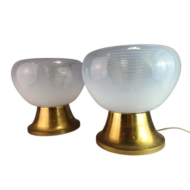 Large Murano Glass Table Lamps, Set of 2 For Sale - Image 4 of 12