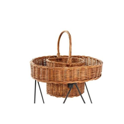 Vintage Wicker Plant Stand For Sale - Image 9 of 14