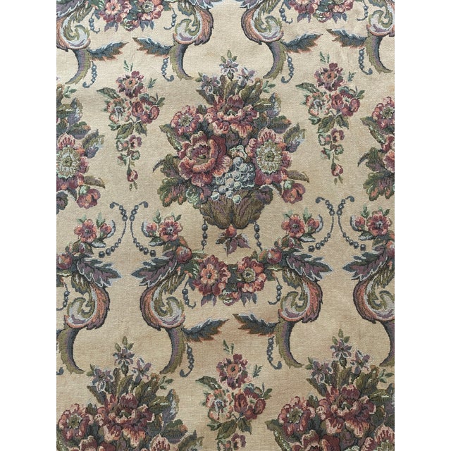 52 inches x 52 inches French style tapestry rug/ wall hanging. Lovely design brilliant colors by Renaissance Woven Art in...