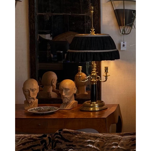 Wood Antique Pair of Hand-Carved Distinguished Gentlemen Bust Sculptures For Sale - Image 7 of 12