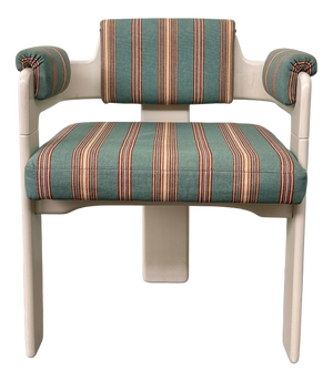 Vintage Lounge Chair in Wood and Fabric, 1970s