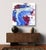 Textile Matthew Izzo Acrylic Painting on Canvas, Titled July 4th, 48” X 48” For Sale - Image 7 of 8