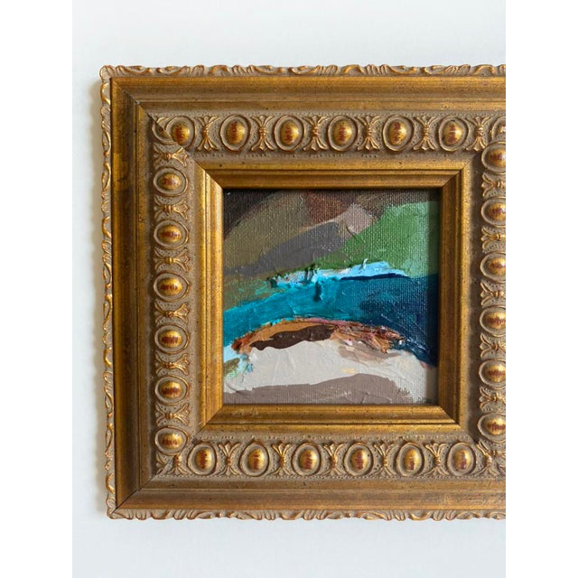 Abstract "Sand Banks" 2026 Framed Mini Painting by Jessalin Beutler For Sale - Image 3 of 3