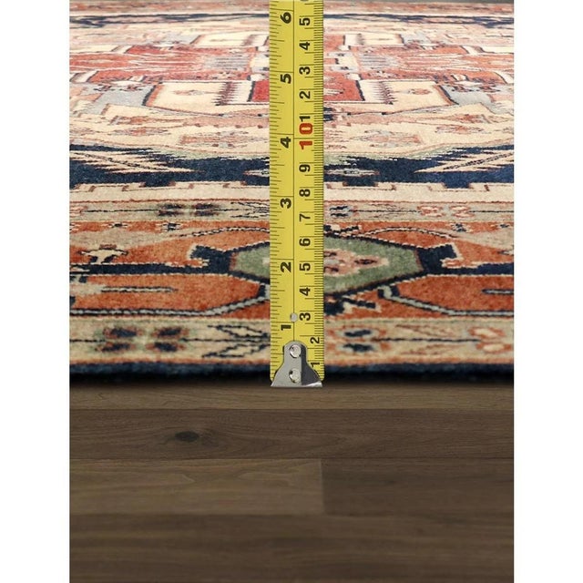 Serapi Wool Navy Area Rug- 8' 0'' X 10' 1'' For Sale In New York - Image 6 of 7